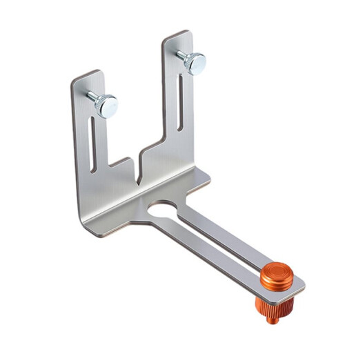Stainless Laser Level Wall Mount Bracket Adjustable Multi-Functional Laser Bracket for 1/4" 5/8" Connectors Laser Level 2