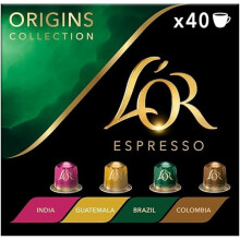 LOR Origins Espresso Coffee Pods Variety Bundle x40 Nespresso Compatible