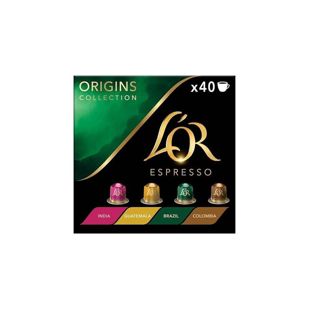 L'or Origins Espresso Coffee Pods Variety Bundle X40 Nespresso*