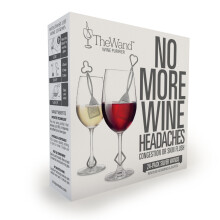 Silver Wine Wands Filter & Purifier by PureWine - (3) Wine Stick Accessories Remove Histamines and sulfites - Great for Gifting, Christmas, Wedding,