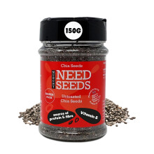 Chia Seeds 150g Shaker - Rich in Omega - 3, Protein & Fiber - Free