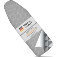 Ironing Board Covers 125 x 45 cm - Made in Germany Iron Board Cover For Steam Iron - Easy Fit in Multiple Sizes with Elastic Drawstring, Heat