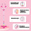 Light weight Kid Microphone Stand Double Mic Adjustable-Pink 5