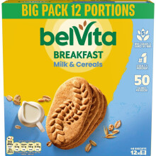 Belvita Breakfast Biscuits Milk  Cereals a Source of Fibre 12 x 45 g Biscui