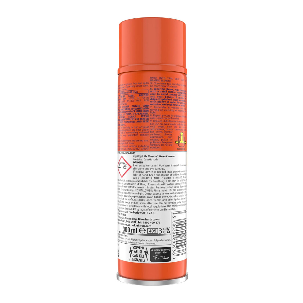 Mr Muscle Oven Cleaner Heavy Duty Oven Cleaner Degreaser For Burnt Gr