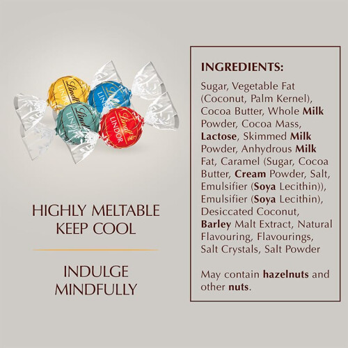 Lindt Lindt Lindor Silver Assorted Chocolate Truffles - Smooth Filling 2