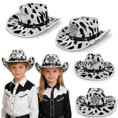 Western Styles Fedoras Hat for Children with-fivepointed star 2