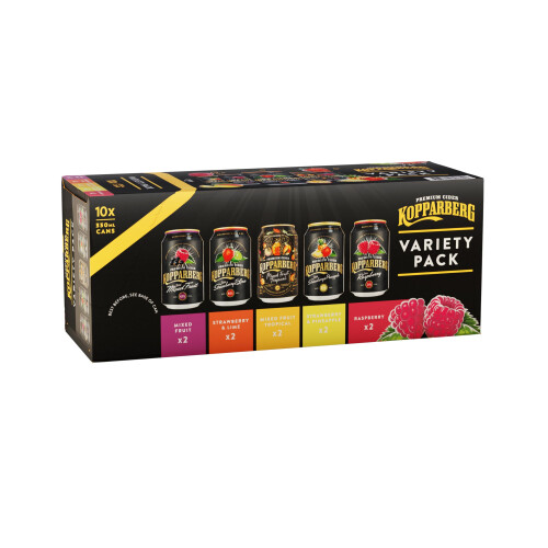 Kopparberg Fruit Cider Variety, 10 x 330ml 1