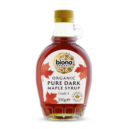 Biona Organic Maple Syrup 330g - Dark, Grade A - Pure