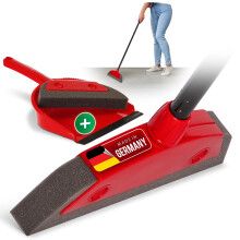 Novaliv Foam Broom with Handle for Inserting & Sweeping Set, Hairdressing Broom Set, Rubber Knobbed Broom Dog Hair Remover, Broom Broom for Indoors,