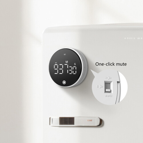 Rotation Quiet Timer Offering Touch Screens Operation &-White 2