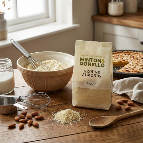 Minton  Donello  Finely Ground Almonds Blanched Baking Essential 250g 2