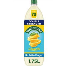 Robinsons Double Strength Lemon No Added Sugar Squash 1.75l