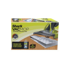 Shark Disposable Hard Floor Vacuum and Mop Pad VACMOP Refill 16 Pack, White 1304