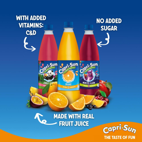 Capri - Sun Double Strength Orange Squash (1 Litre) - No Added Sugar 2