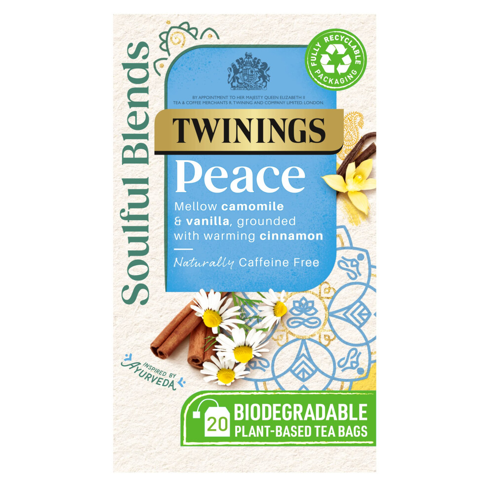 Twinings Soulful Blends Peace Inspired By Ayurveda Mellow Camomile Tea Inf