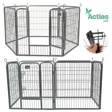 Medium Heavy Duty 6 Panel Pet Playpen Metal Cage