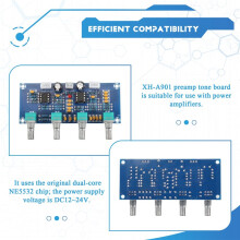 XH-A901 Tone Board Preamp Pre-Amp med Diskant Bas Volymjustering Förförstärkare Tone Controller för Amplifier Board