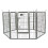 Medium Heavy Duty 6 Panel Pet Playpen Metal Cage 7