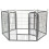 Medium Heavy Duty 6 Panel Pet Playpen Metal Cage 4