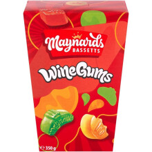 Maynards Bassetts Wine Gums, Bursting With Fruity Flavours, Sharing Box, Perfect for Gifting, 350g (Pack of 1)