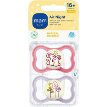 MAM Latex Air Night Soothers 1836 Months Glow in The Dark Dummies C