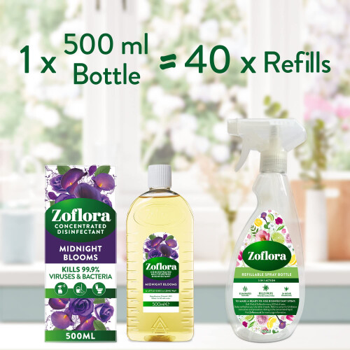 Zoflora Zoflora Midnight Blooms Concentrated Multipurpose Disinfectant Liquid Antib 2