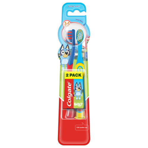 Colgate Colgate Kids Bluey Toothbrush 3-5 Years, 2 Pack
