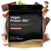 Protein Works | Vegan Protein 360 - Gold Innovation, Chocolate Bueno, 33 Serving