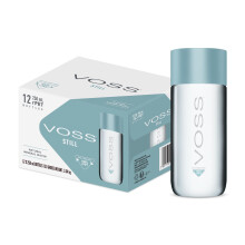 Voss 250ml x 12-100% RPET Premium Mineral Water, Pure Still Water with Unique and Iconic Design