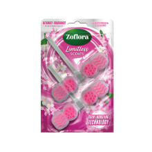 Zoflora Rim Blocks Freesia Jasmine 2 x 131g Pack Freshness Odour Con