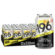 -196 Suntory: Lemon Shochu & Vodka Ready To Drink Cans. 12x330ml 6%