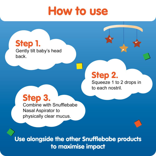 Snufflebabe Saline Nasal Drops – Suitable from Birth – Instant Relief