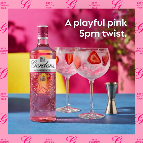 Gordon's Pink Gin, 70cl, Raspberry & Redcurrant 2