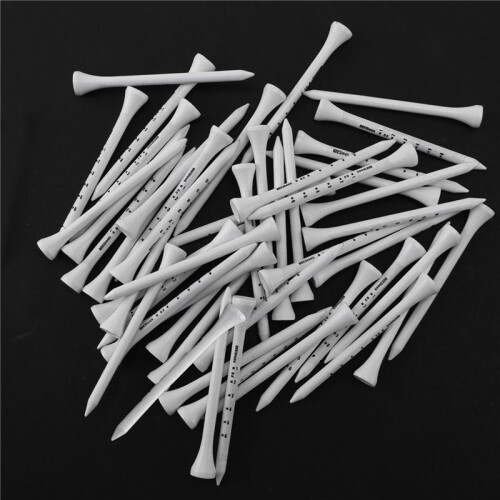 200Pcs Professional  83Mm White  Wood Tees Accessories  Training Aids