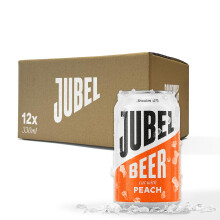 JUBEL Peach Beer 12x330ml Award Winning Gluten Free VeganLow CalorieLow S