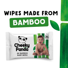 The Cheeky Panda Bamboo Biodegradable Baby Wipes  99 Purified Water Su