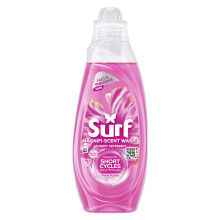 Surf Magnifi-Scent Wash Floral Fusion Laundry Liquid Washing Detergent For Short Cycles Fast and Fabulous Fragrance 837 ml (31 Washes)