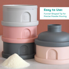 BEABA Stackable Milk Dispenser 100 Hermetic 4 compartments Made in Fra