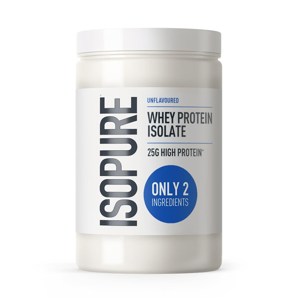 Isopure Unflavoured Whey Protein Isolate Powder, High In Protein With 25 G Per S