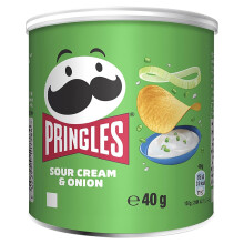 Pringles Sour Cream & Onion Crisp Cans, 12x40g