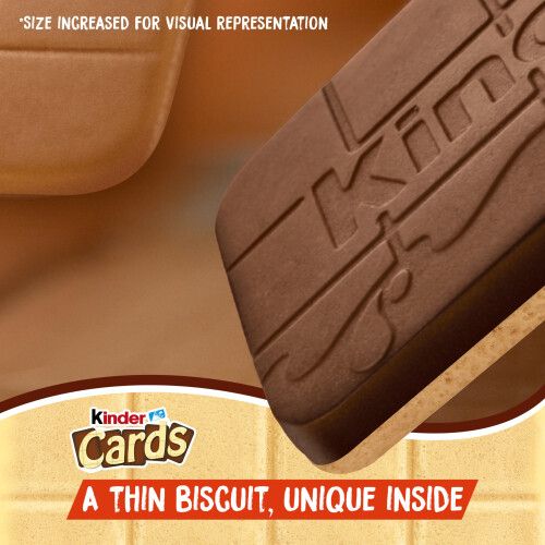Kinder Cards Wafer Biscuit Chocolate Bars, Bulk Chocolate Multipack, Crispy Wafe 2