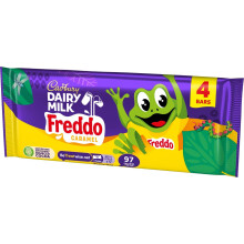 Cadbury Dairy Milk Freddo Caramel Chocolate Bar, Bitesize Treats, 4 x