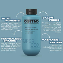 OSMO Super Blue Zero Orange Shampoo for Brunettes Blue Toning No Yel