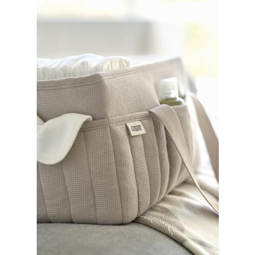 Mamas & Papas Mamas & Papas Nappy Caddy - Cashmere Waffle 2