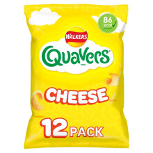 Walkers Quavers Cheese Snacks Crisps 12 x 16g