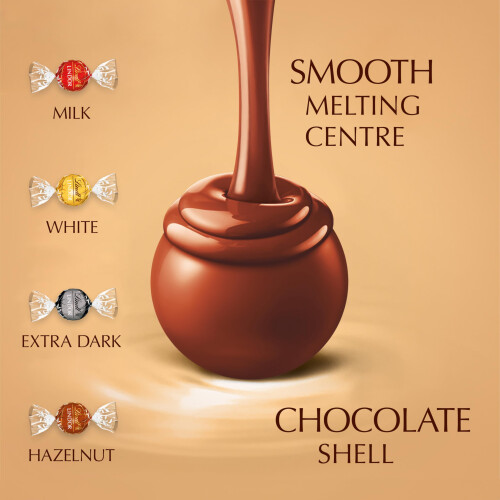 Lindt Lindt Lindor Assorted Chocolate Truffles – 200g Box Approx 16 Balls –