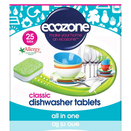 EcoZone Dishwasher Tablets: 25 Capsules, Cuts Grease, Plant Based 1