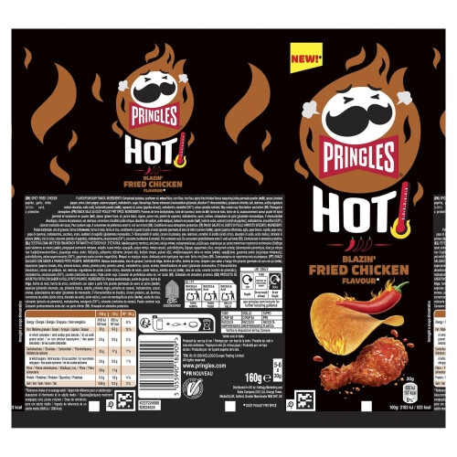Pringles Pringles Hot Blazin Fried Chicken Flavour 160g