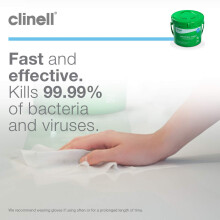 Clinell Universal Cleaning and Disinfectant Wipes for Surfaces 4 x Bu